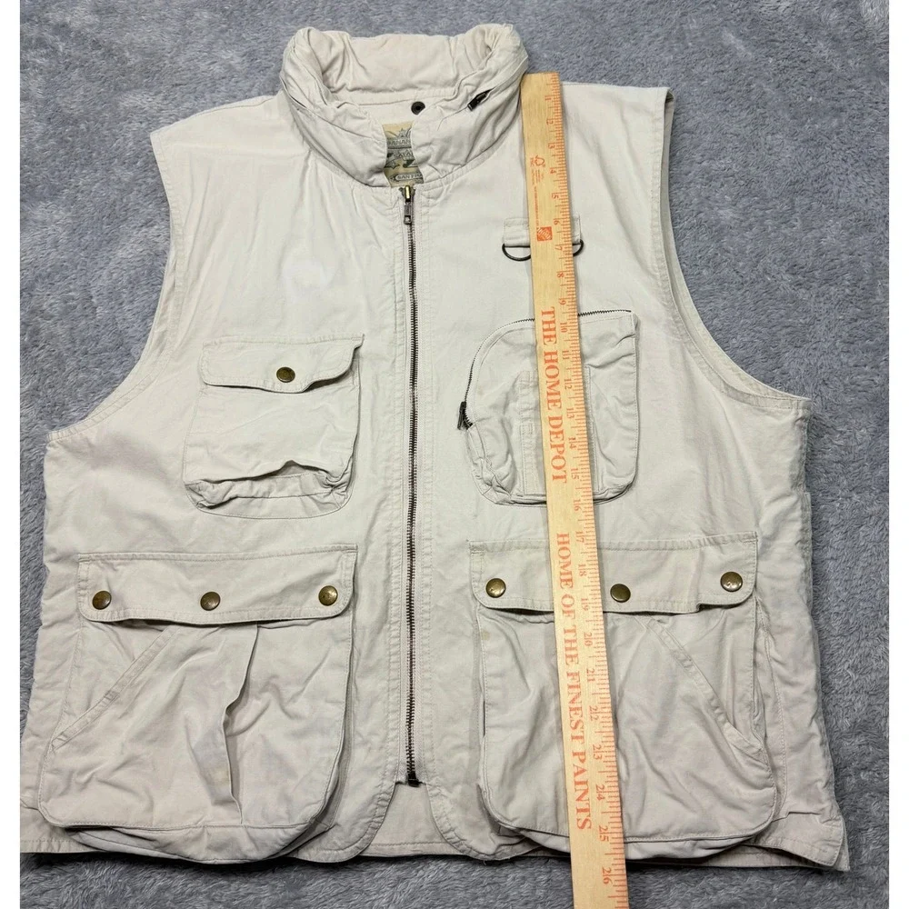 Vintage Banana Republic Safari Vest Medium M Multi Pocket Travel Photography